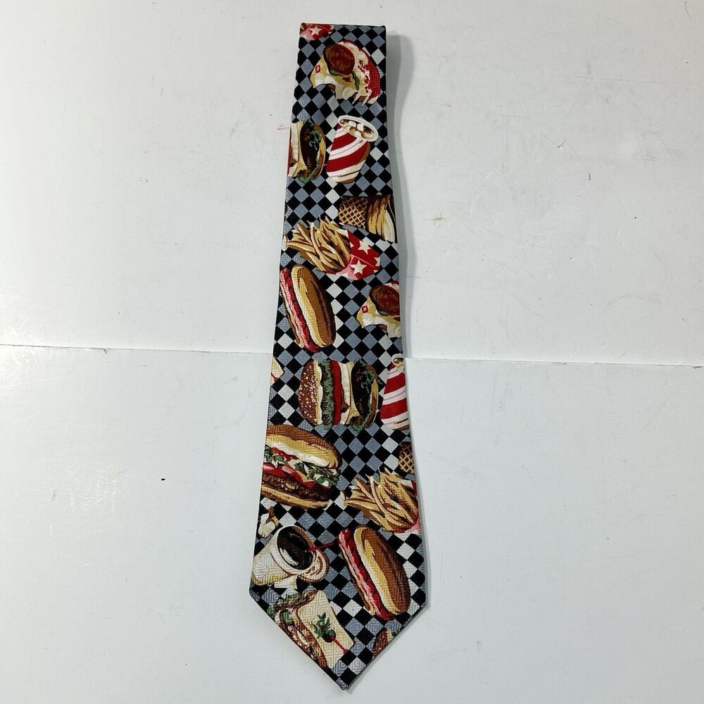 Junk Food 2 1997 Vintage E TMC Designs By A. Rogers Handmade 100% Polyester